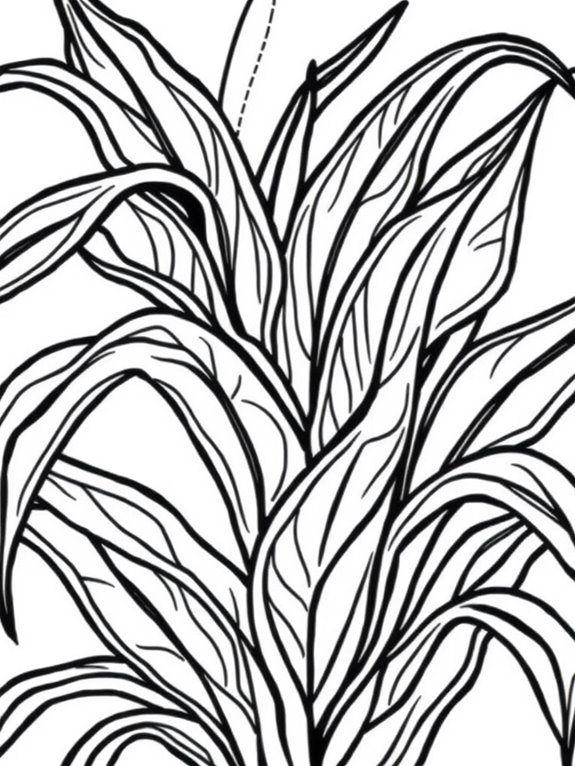 abstract snake plant design