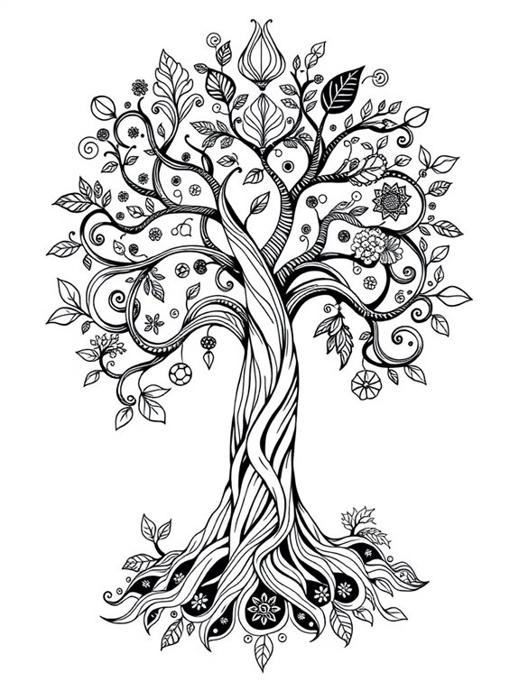 abstract tree life illustration