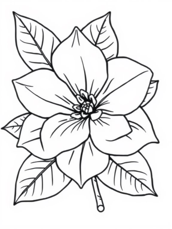 adorable gardenia coloring page