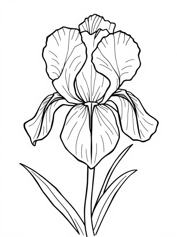 adorable iris coloring activity