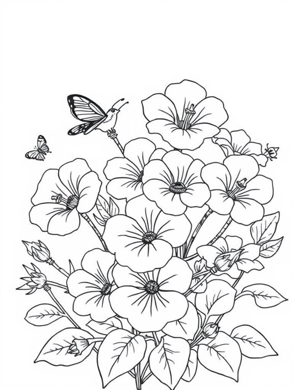 adorable petunia flower design