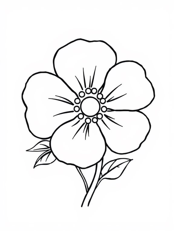 anemones coloring page activity