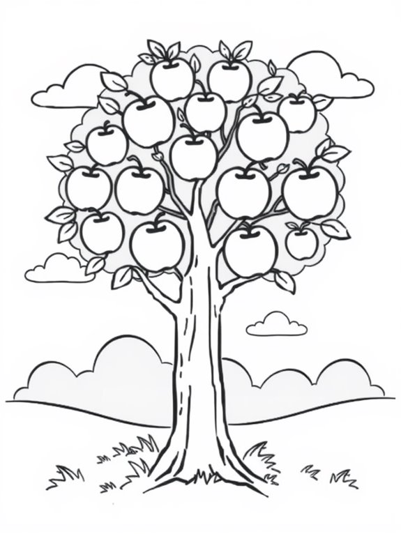 apple tree fruit shapes