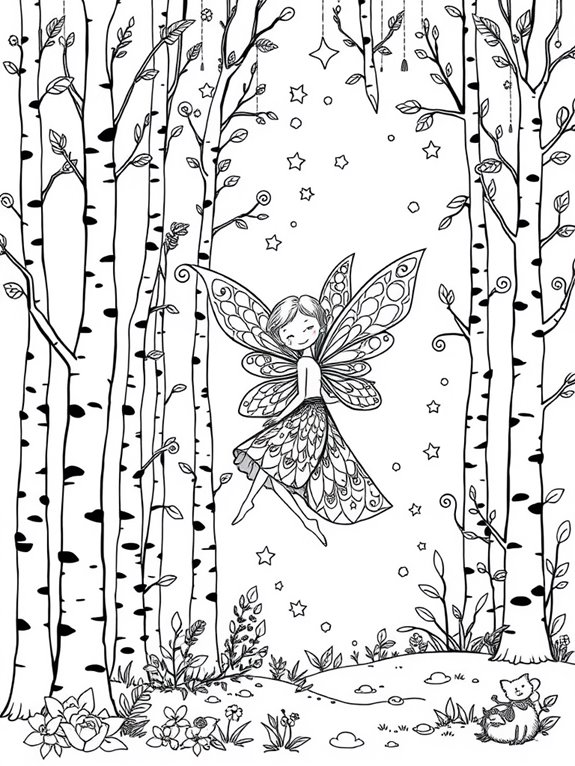 aspen fairy coloring page