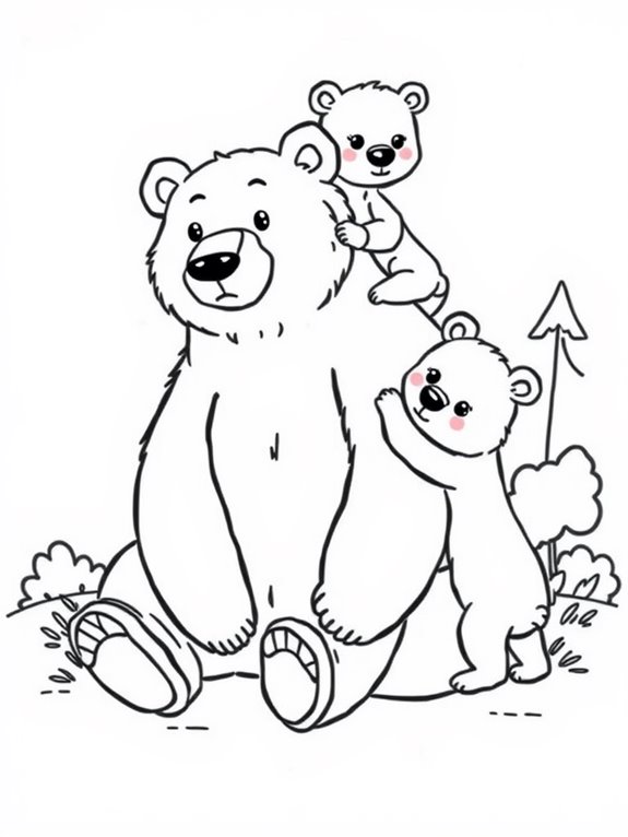 bears and their cubs