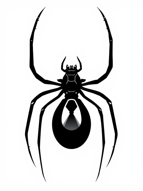 black widow coloring page