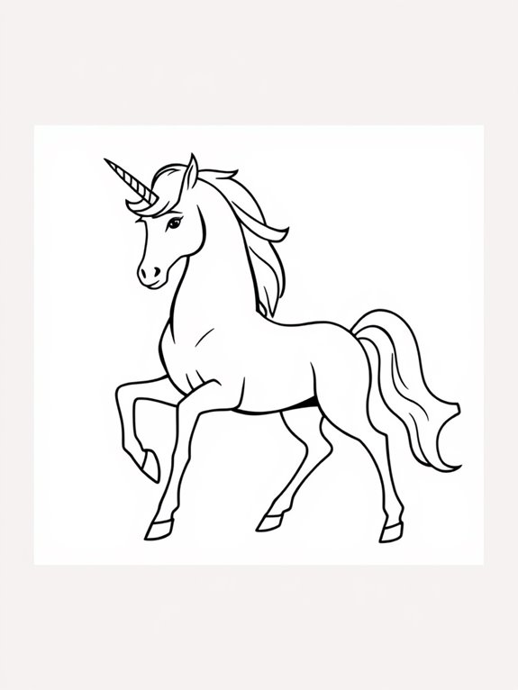 bold lines centaur coloring