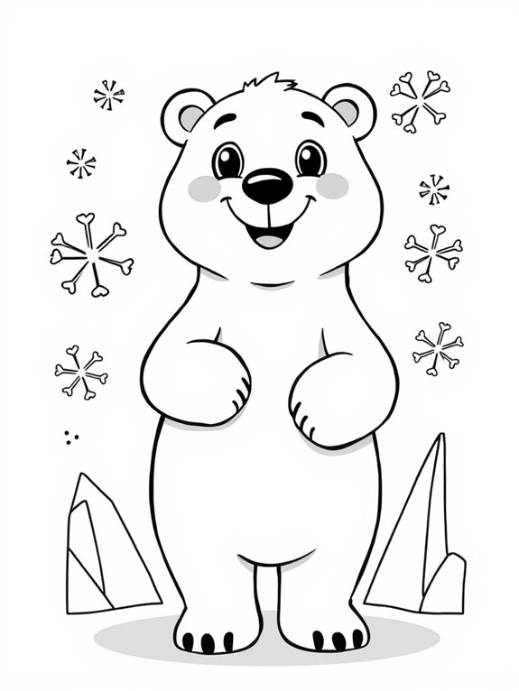 cartoon polar bear illustration