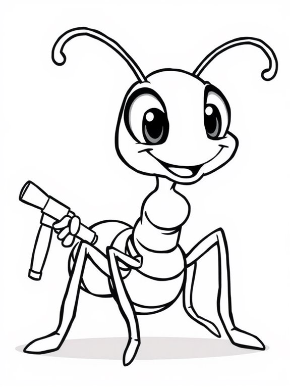 cartoonish carpenter ant illustration