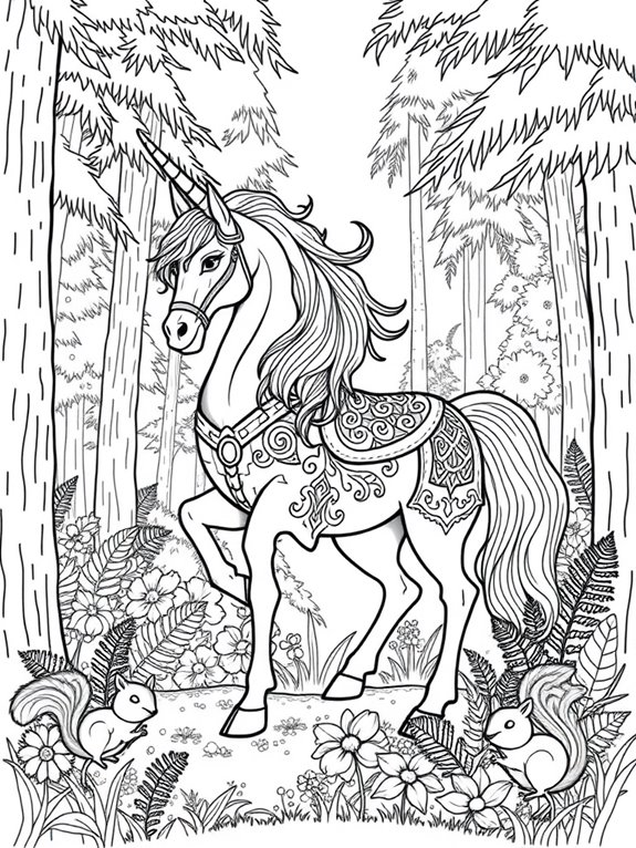 centaur in forest scene