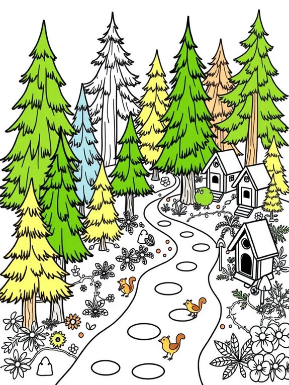 charming garden coloring page