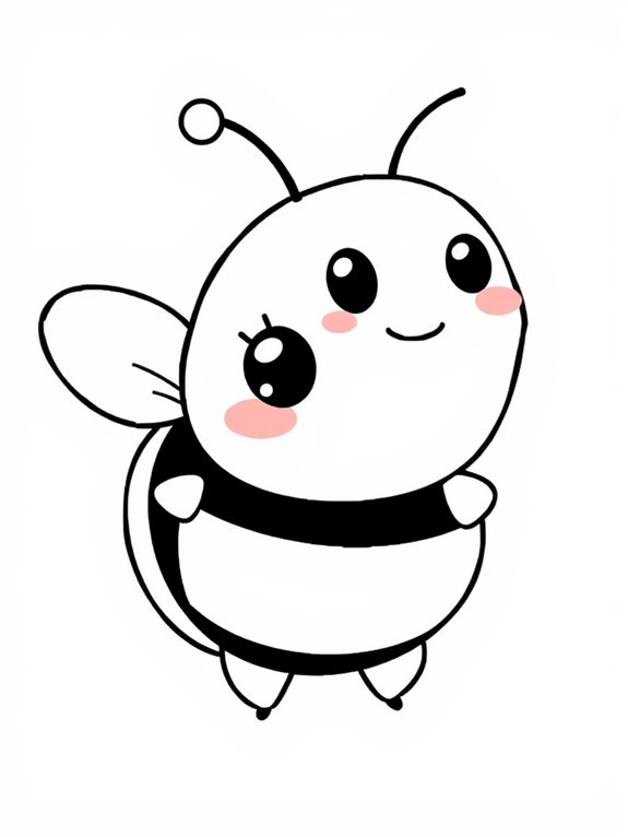 chibi bumblebee with antennae