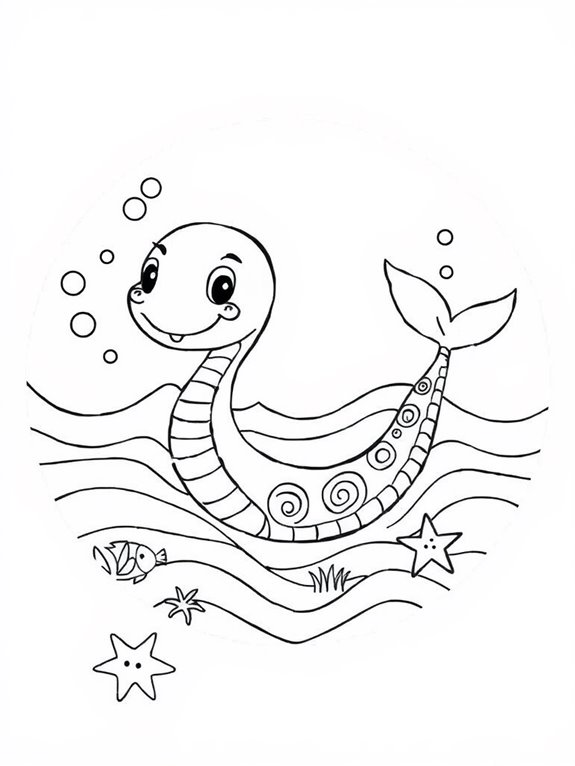 colorful sea serpent fun