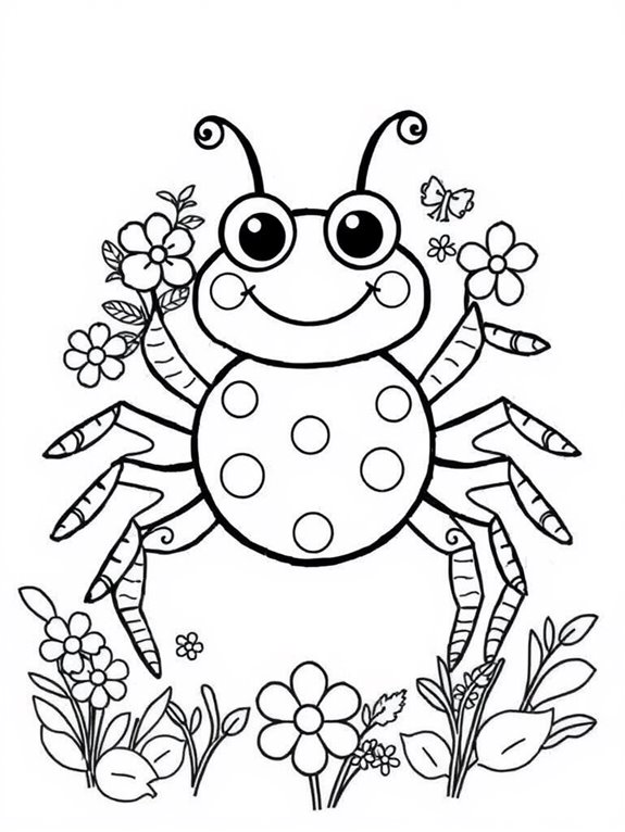 colorful spider art activity