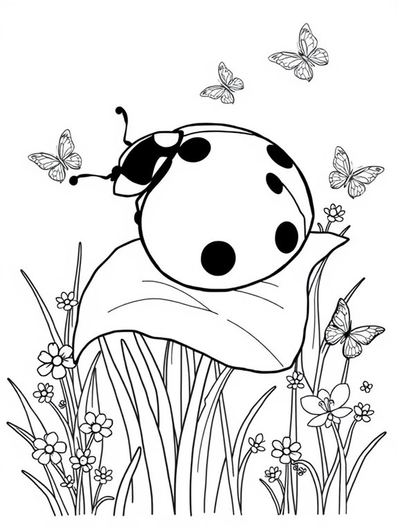 coloring page of ladybug