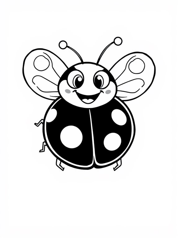 coloring page of ladybug