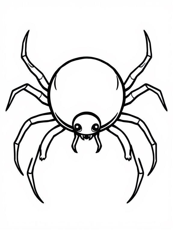 creative spider coloring activity