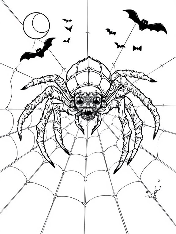 creepy crawly spider art