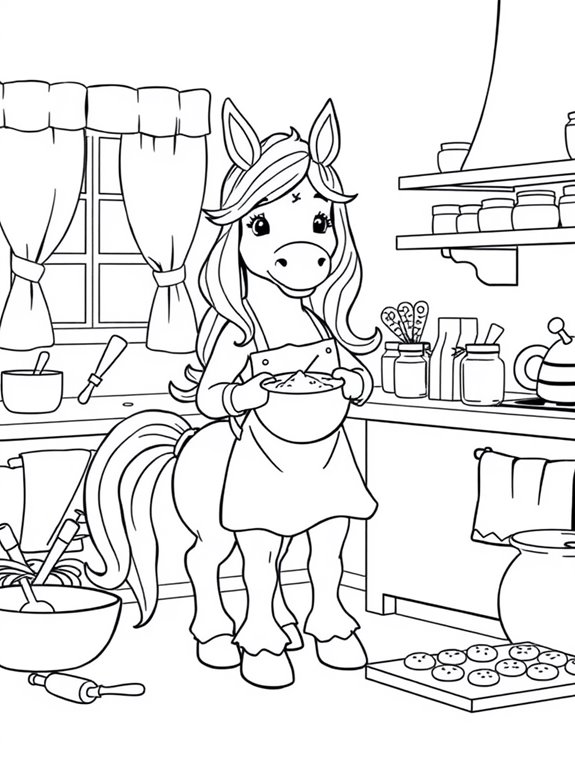 culinary centaur in kitchen