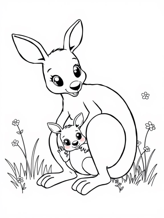 cute baby kangaroo pouch