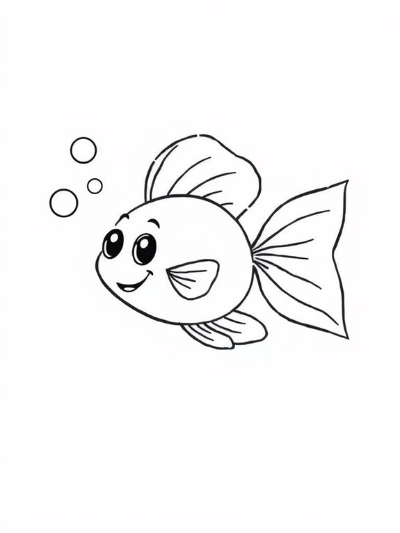 cute fish coloring fun