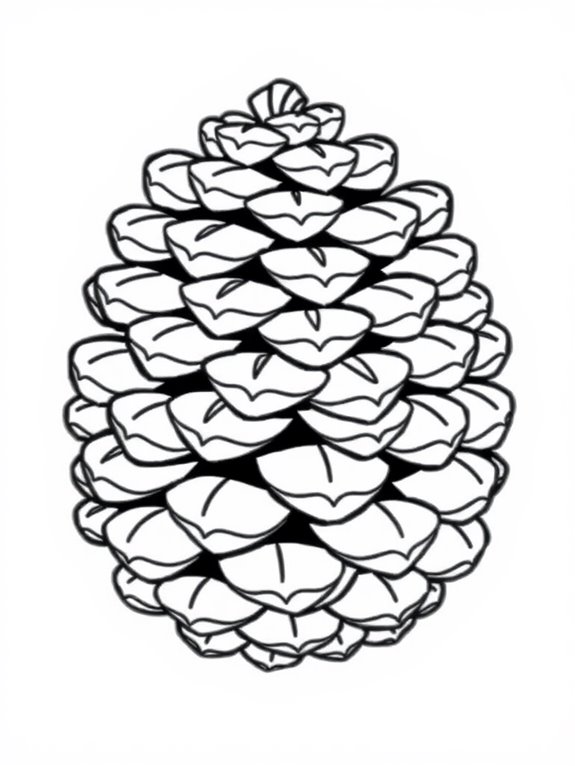 cute pine cone illustration