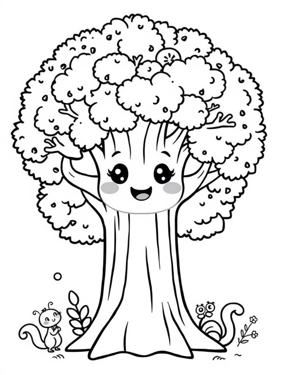 cute redwood tree illustration