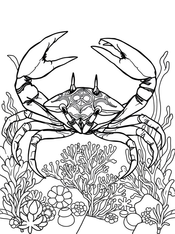 deep sea crab illustration