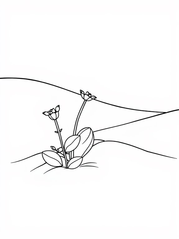 desert plant coloring page