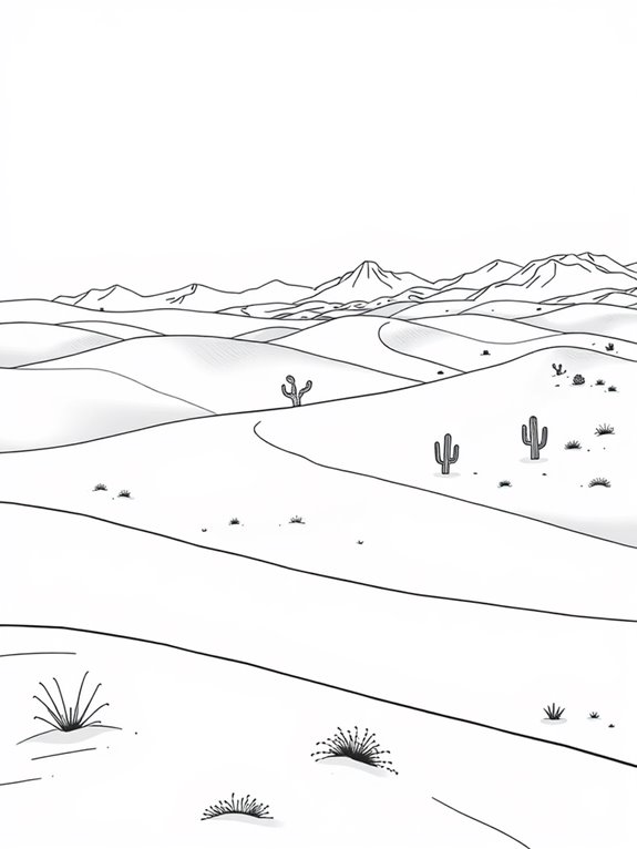 desert sand dune illustration