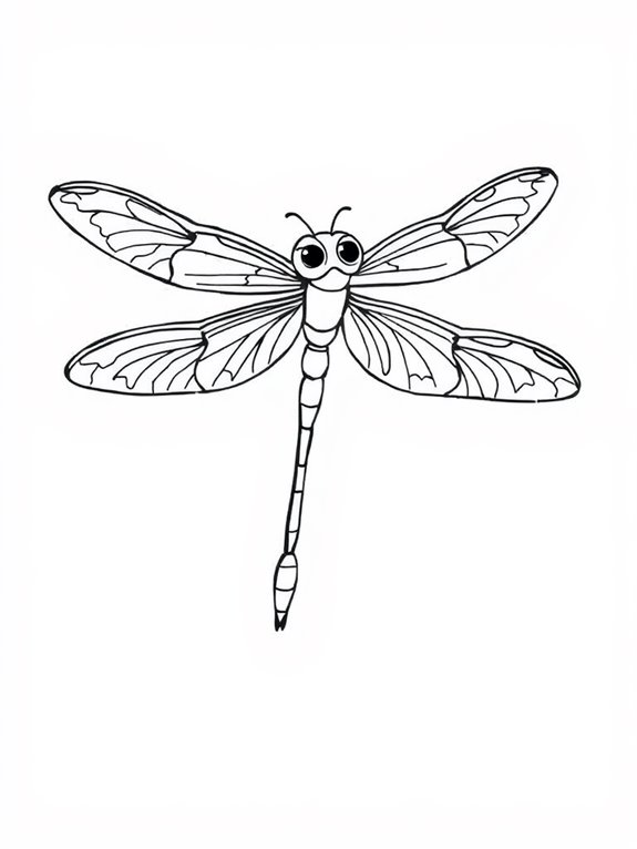 dragonfly soaring through air