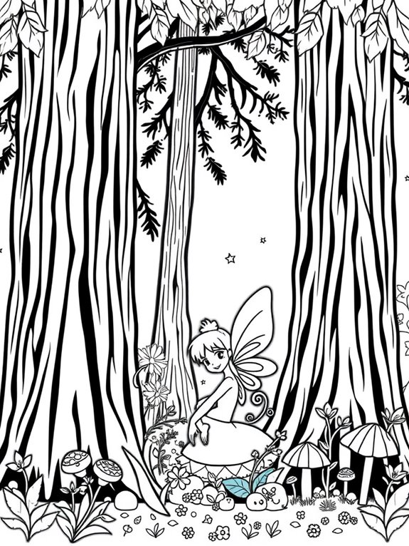 enchanting forest fairy art