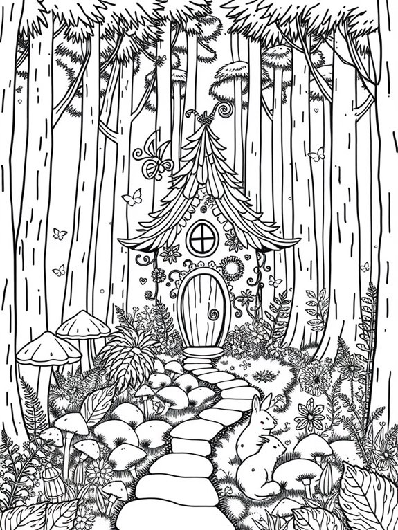 enchanting forest fairy house