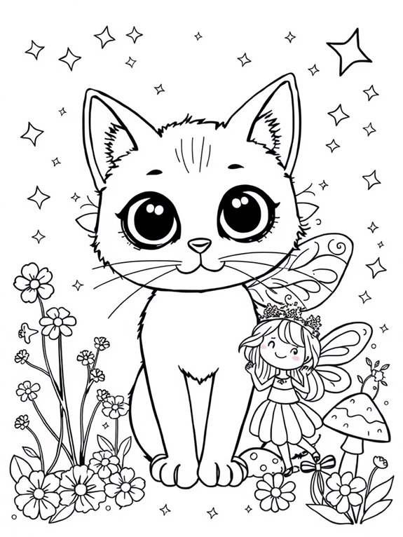 fairy cat with fairy