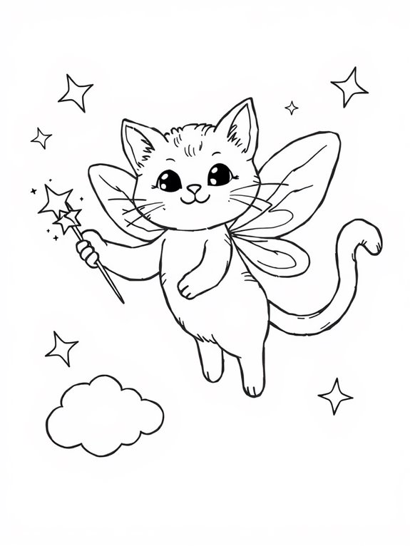 fairy cat with wand