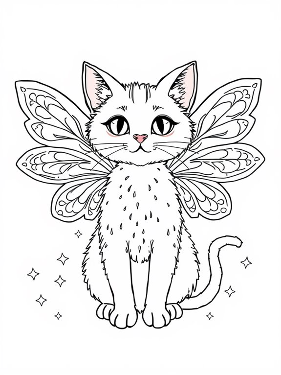 fairy cat with wings