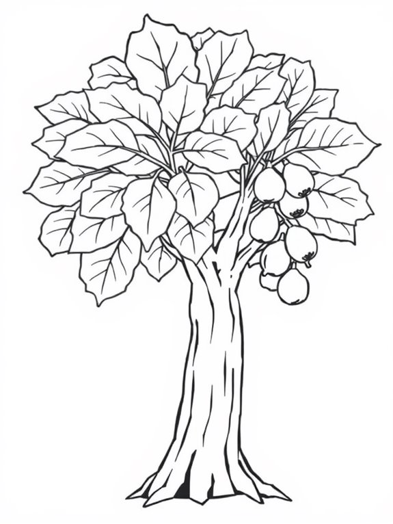 fig tree coloring page