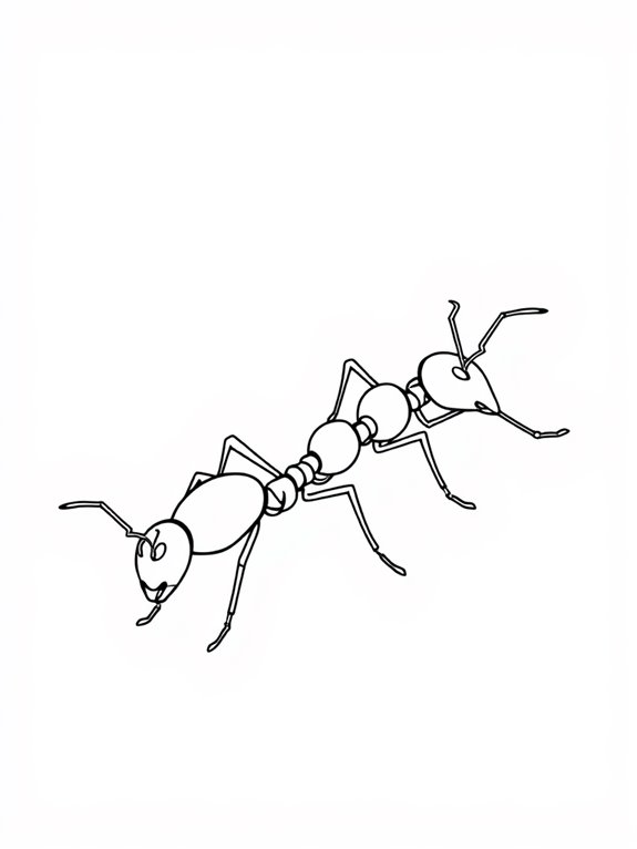 fire ants in formation