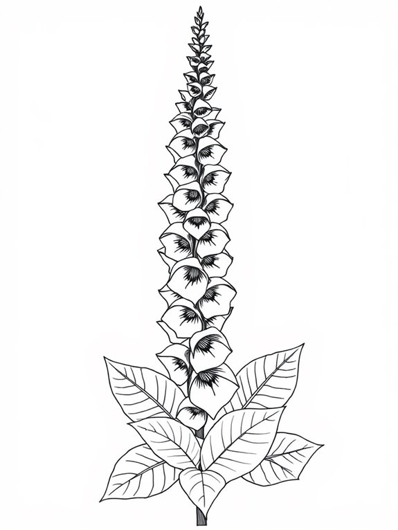 foxglove plant coloring activity