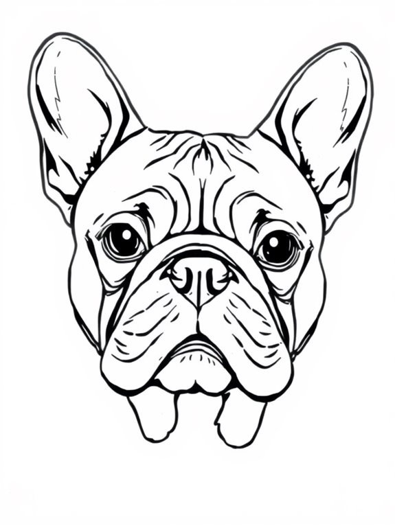 french bulldog facial details