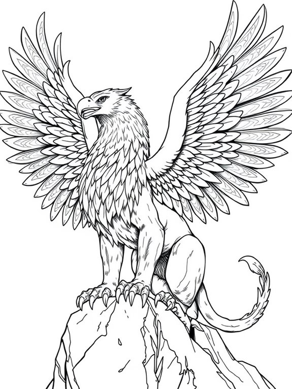 griffin with large wings