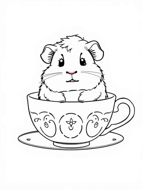 guinea pig in teacup