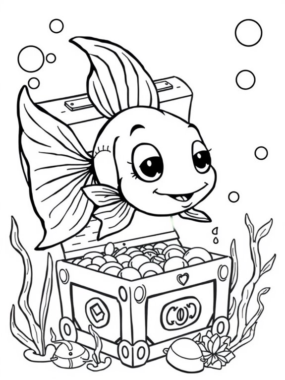 guppy and treasure chest