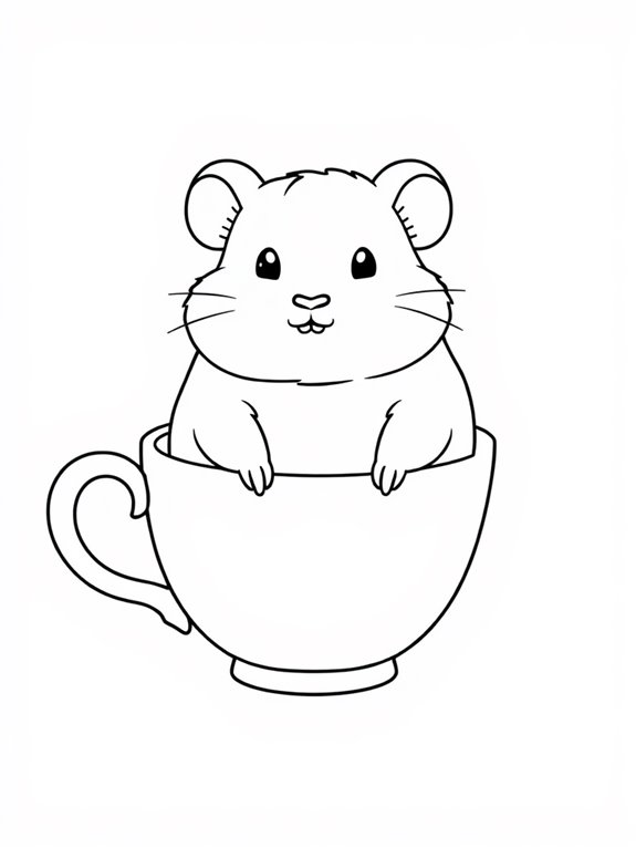 hamster in tea cup