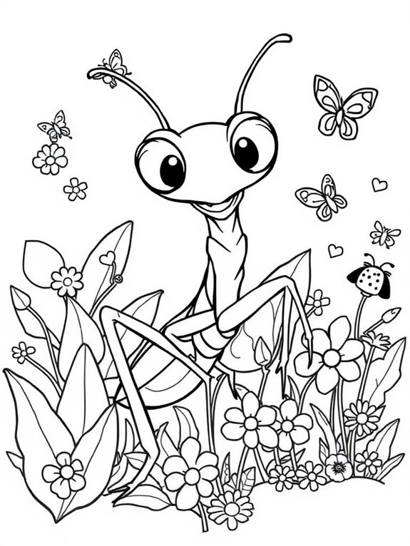 happy mantis coloring adventure