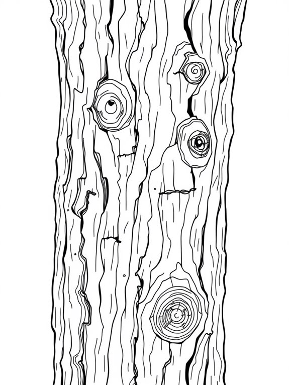 intricate elm bark design