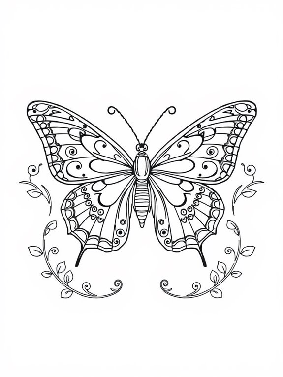 intricate swallowtail butterfly patterns