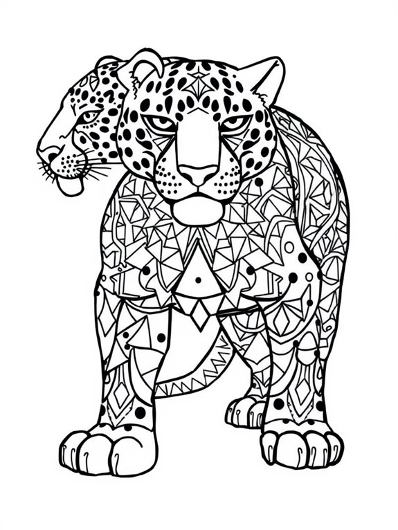 jaguars with geometric designs