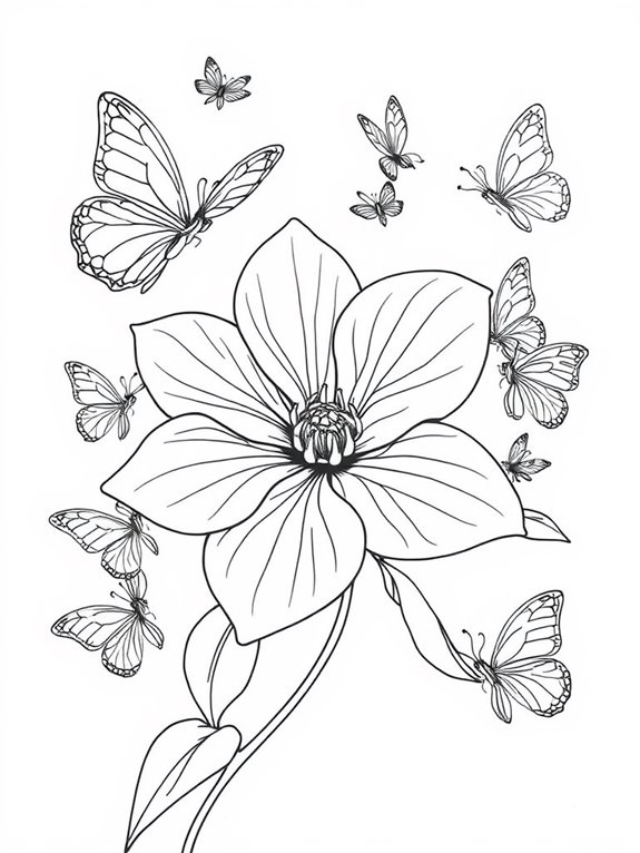 jasmine butterfly coloring page