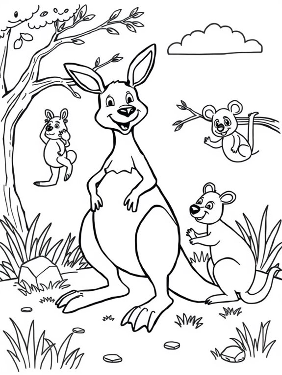 kangaroos and nature friends